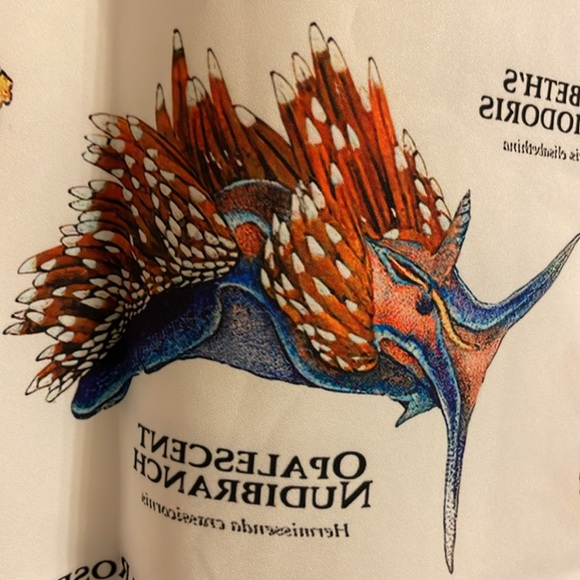 JAMMYJOB Novelty Loungewear Top Sea Coral Theme - Picture 6 of 8